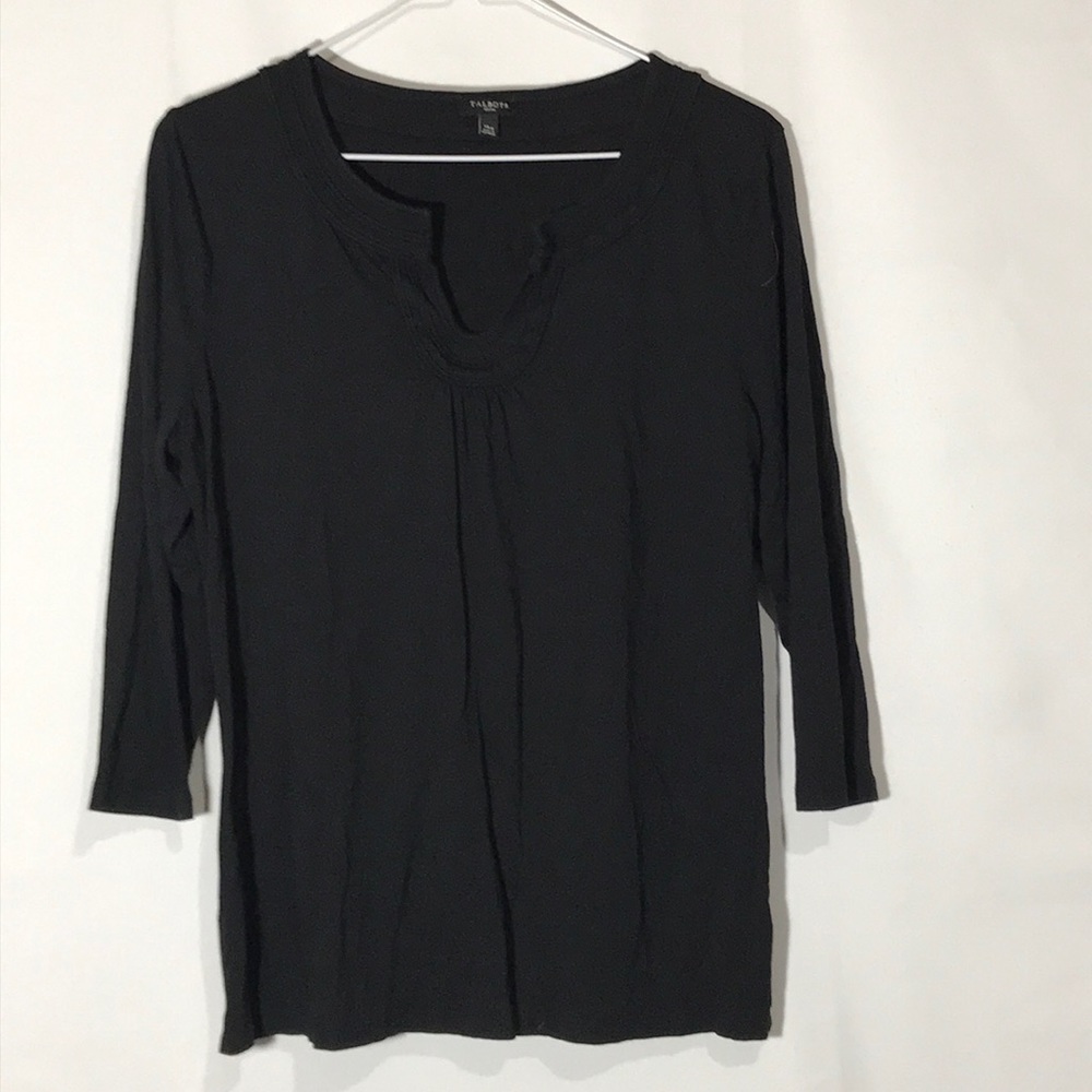 Talbots Black Petite Size XLp Top